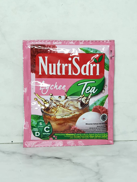 NutriSari Lychee Tea Instant Drink @14gr (Pack of 10)