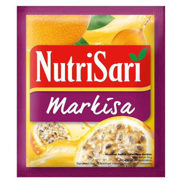 NutriSari Markisa (Passion Fruit) Instant Drink @14gr (Pack of 10)