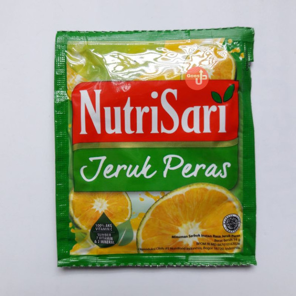 NutriSari Jeruk Peras (Squeezed Orange) Instant Drink @14gr (Pack of 10)