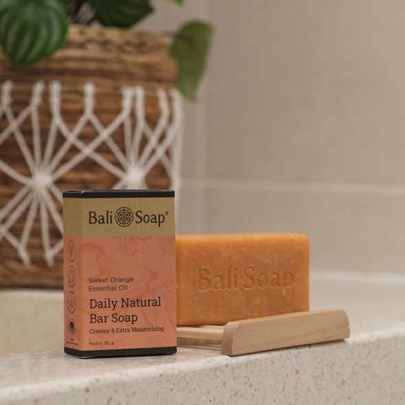 Bali Soap Essential Oil Bar Soap - Sweet Orange, 95gr