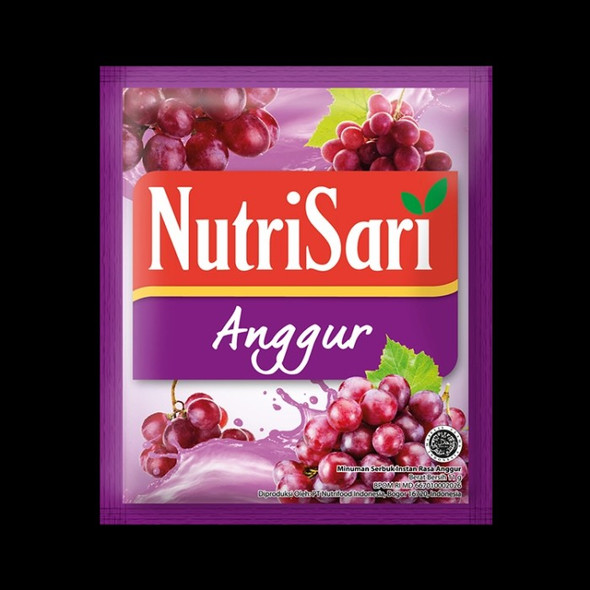 NutriSari Instant Drink  Rasa Anggur - Grapes Flavour  @11gr (Pack of 10)