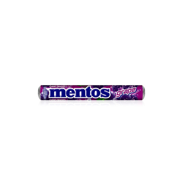 Mentos Chewy Dragees Grape Roll, 37g