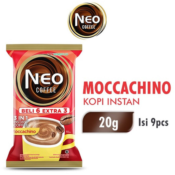 Neo Kopi Rasa Moccachino - Instant Coffee Moccachino Flavour (9ct x 20gr), 180gr