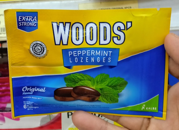 Woods Peppermint Lozenges Original 15g (3 pcs)