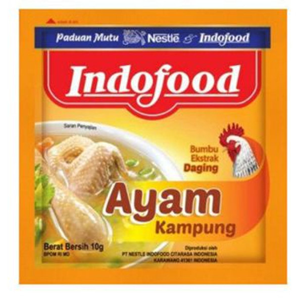Indofood Penyedap Bumbu Ayam Kampung Sachet - Indofood Penyedap Kampung Chicken Seasoning Sachet, 10 gr (Pack of 10)