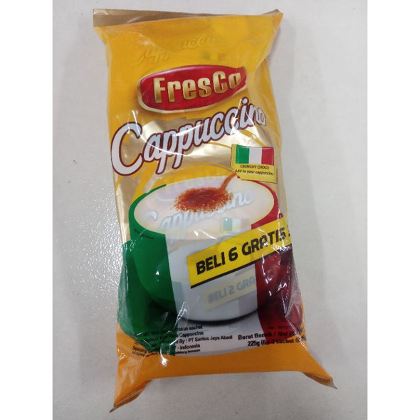 Kapal Api Fresco Instant Coffe Cappuccino, 225gr (9ct @25gr)