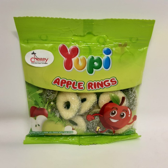 Yupi Gummy Candy Apple Rings 45 gr (Pack of 4)