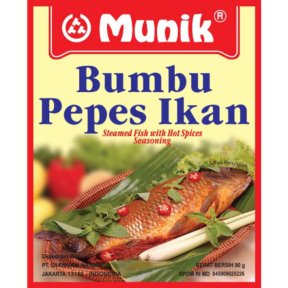 Munik Bumbu Pepes Ikan (Fish Pepes Seasoning), 90gr