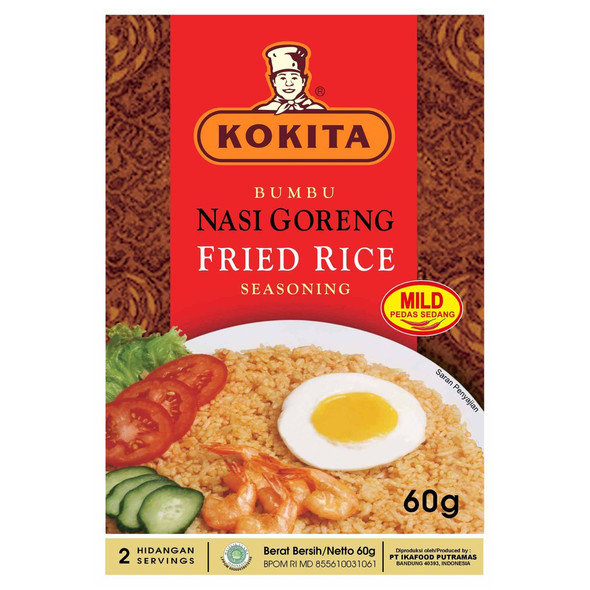 Kokita Bumbu Nasi Goreng Mild (Mild Fried Rice Seasoning), 60 gr