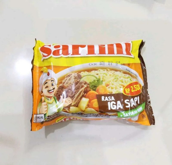 Sarimi Instant Noodle Iga Sapi (Beef Ribs), 70gr