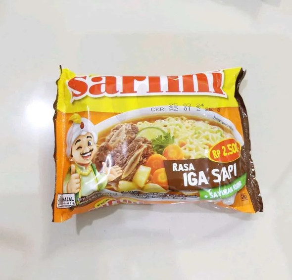 Sarimi Instant Noodle Iga Sapi (Beef Ribs), 70gr (5 pcs)