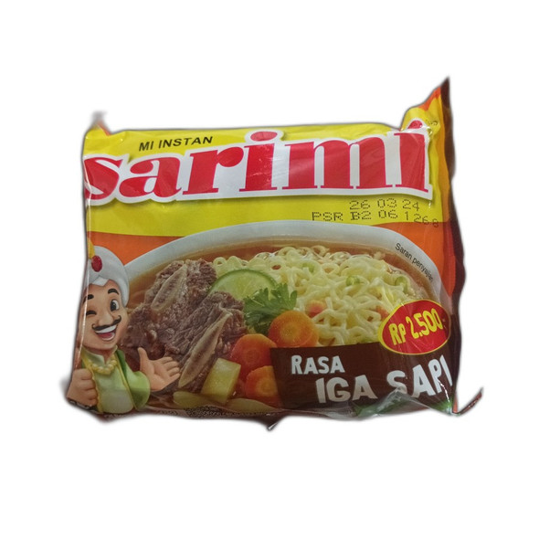 Sarimi Instant Noodle Rasa Iga Sapi (Beef Ribs Flavor), 70gr (5 pcs)