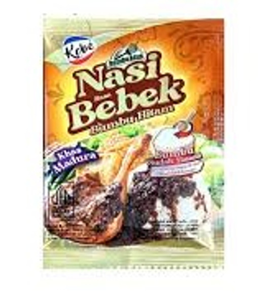 Kobe Bumbu Nasi Rasa Bebek Bumbu Hitam (Black Seasoned Duck Flavored Rice Seasoning) - 20gr (Pack of 3)