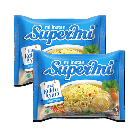Supermi Instant Noodle Kuah Kaldu Ayam (Chicken Broth), 70 gr (2 pcs)