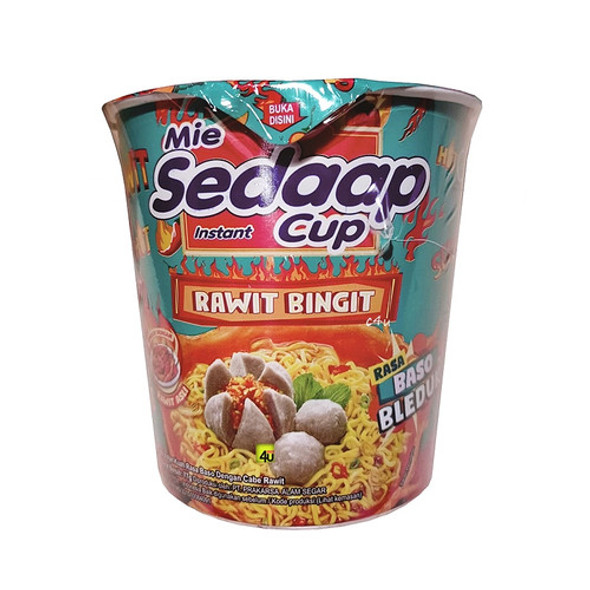 Sedaap Baso Bleduk Instant Noodles Cup, 77 gr