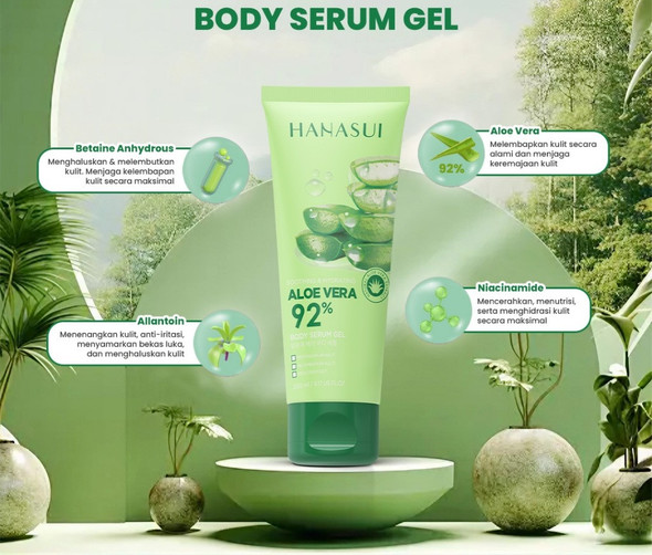 Hanasui Body Serum Aloe Vera Gel, 200 ml
