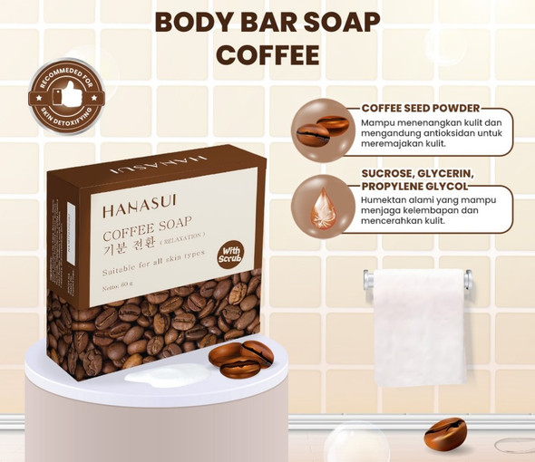 Hanasui Coffee Bar Soap, 60gr