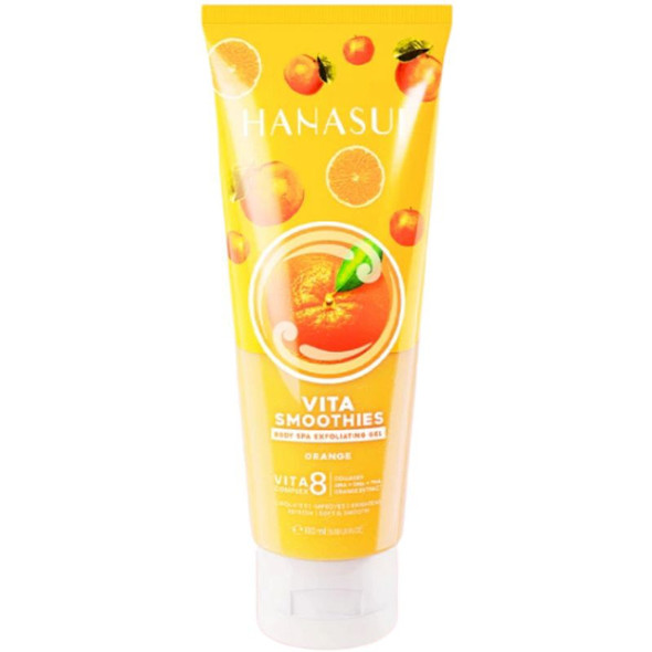 Hanasui Vita Smoothies Body Spa Exfoliating Gel (Orange), 180 ml