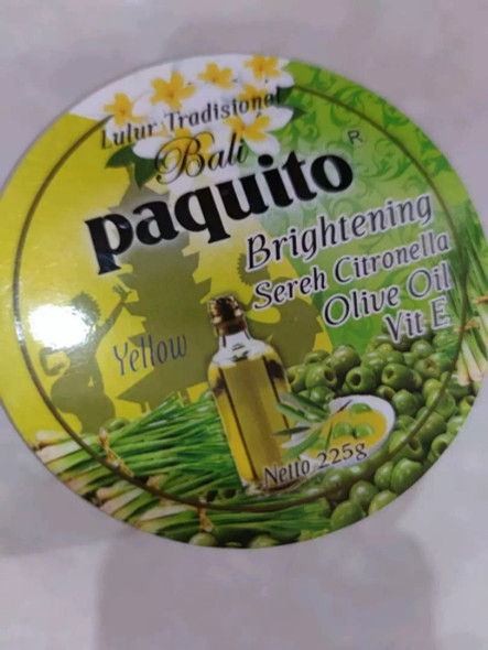 Paquito Lulur Bali Brightening Scrub Sereh Citronella, 225 gr