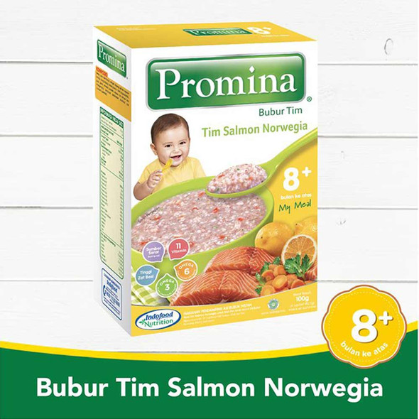 Promina Bubur Bayi Rasa Tim Salmon Norwegia (Norwegian Salmon Flavor), 100gr