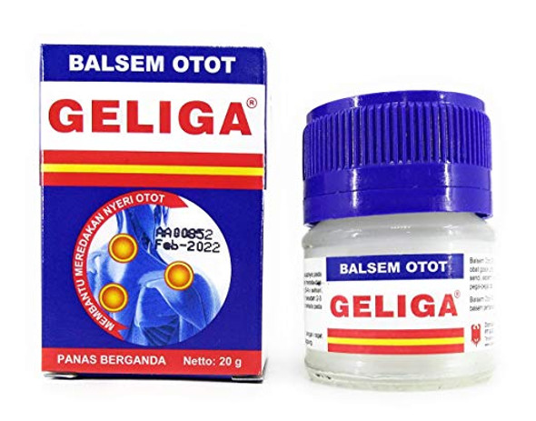 Geliga Balsem Otot Muscular Balm, 20 Gram