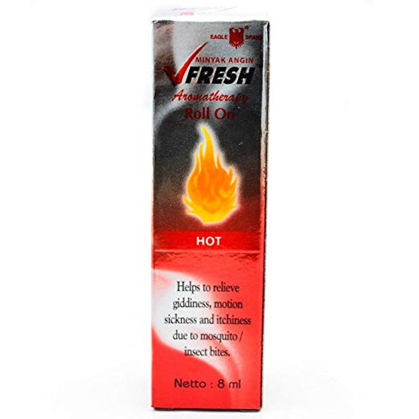 VFresh Hot Aromatherapy Roll-On Oil, 8ml