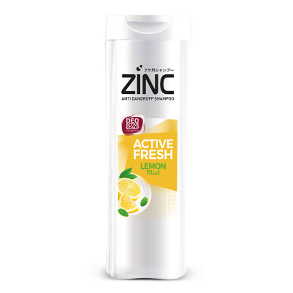 シャンプー remon Zinc Shampoo Anti Dandruff Active Fresh Lemon Mint, 340ml