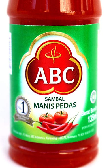ABC Sambal Manis Pedas (Hot & Sweet Sauce), 135 Ml