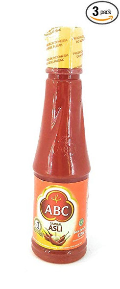 ABC Sambal Asli Chili Sauce, 135 Ml (Pack of 3)