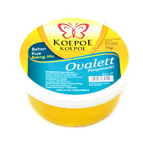 Koepoe-koepoe Baking Mix Ovalett Emulsifiers 75 Gram (2.64 Oz) Ovalette