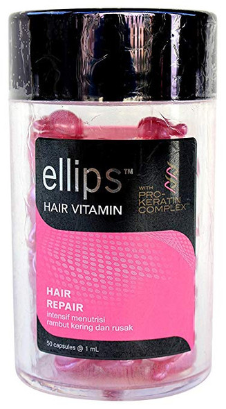 Ellips Hair Vitamin (Pro Keratin Complex) - Hair Repair , 1 Jar (@ 50 Capsule)