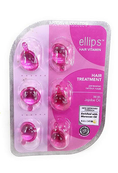Ellips Hair Vitamin (Moroccan Oil) - Hair Treatment, 12 Blister (@ 6 Capsule)