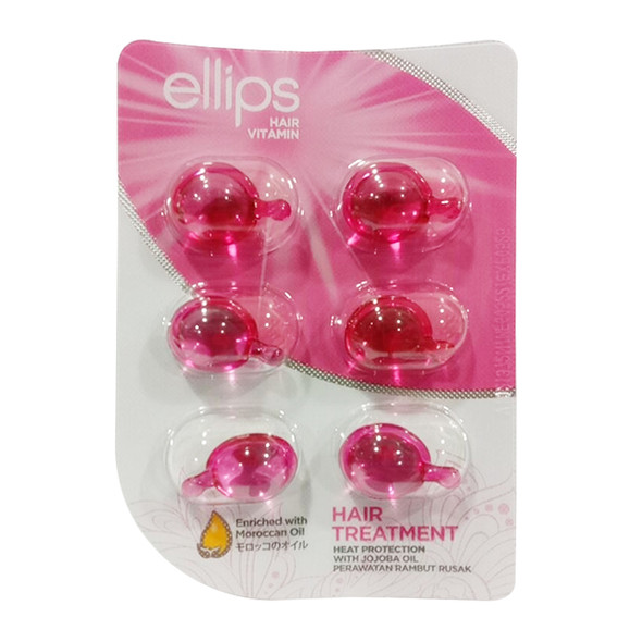 Ellips Hair Vitamin (Moroccan Oil) - Hair Treatment, 6 Blister (@ 6 Capsule)