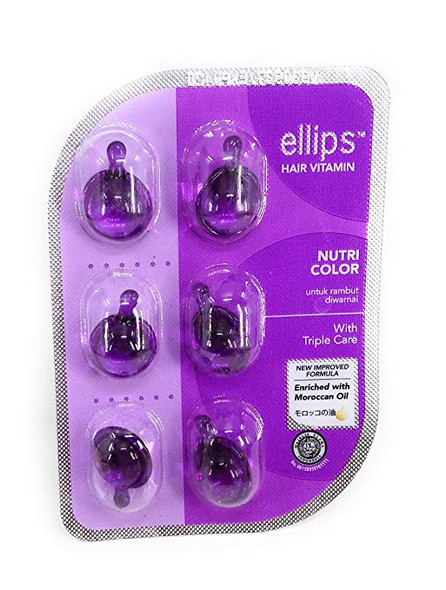 Ellips Hair Vitamin (Moroccan Oil) - Nutri Color, 12 Blister (@ 6 Capsule)