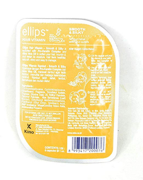 Ellips Hair Vitamin (Pro Keratin Complex) - Smooth & Silky, 12 Blister (@ 6 Capsule)