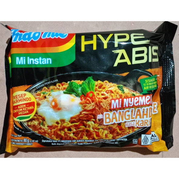 Indomie Mi Instan Nyemek Ala Bangladesh Rasa Kari, 80gr (5 pcs)