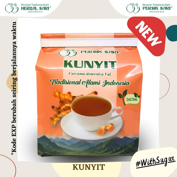 Persik Sari Instant Turmeric Drink, 200gr (@20gr x 10ct)