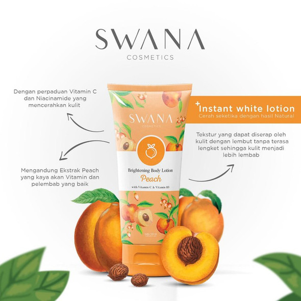 Hanasui Swana Body Lotion Peach, 100 ml
