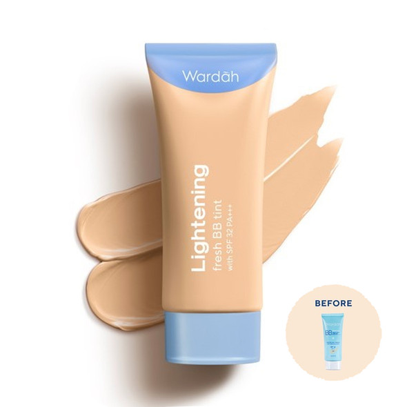 Wardah Lightening Fresh BB Tint 03 Warm Ivory 23W, 15ml
