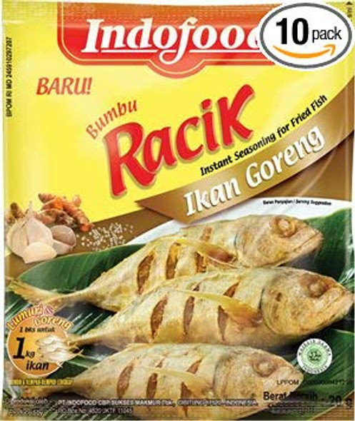 Indofood Bumbu Racik Ikan Goreng(Fried fish) - 20 Gram (Pack of 10)