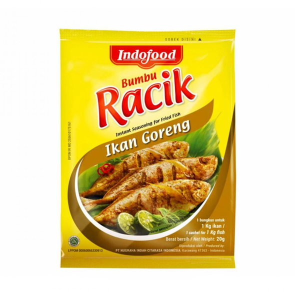 Indofood Bumbu Racik Ikan Goreng(Fried fish) - 20 Gram (Pack of 10)