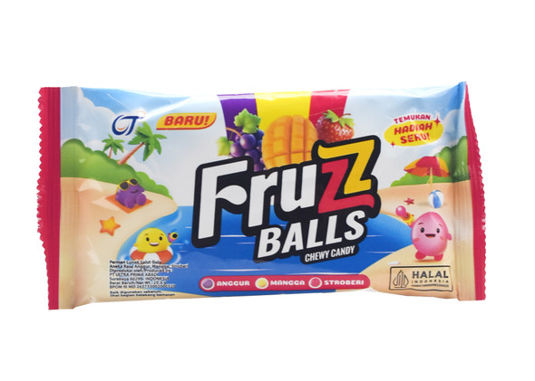 Fruzz Ball Fruit Flavored Chewy Candy, 25.5gr