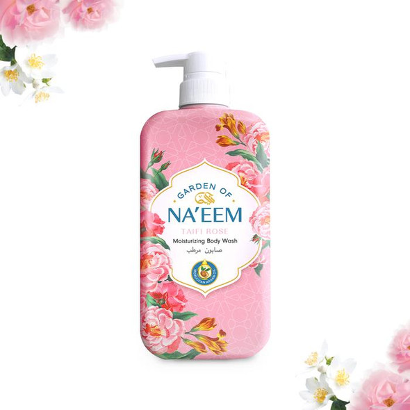 Garden of Naeem Moisturizing Body Wash Taifi Rose Pump, 480ml