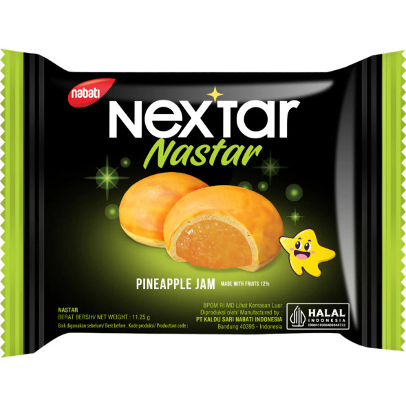 Nextar Nastar Cookies with Pineapple Jam, 90gr (@11,25gr x 8 sachets)
