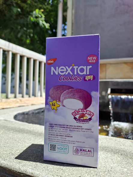 Nextar Korean Goguma Cookies, 90gr (@11,25gr x 8ct)