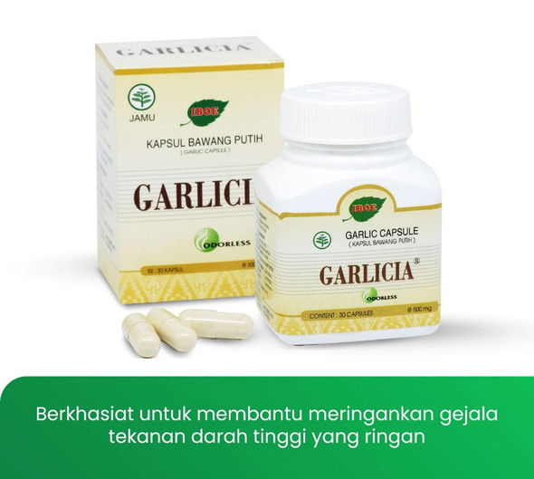Jamu Iboe Bottle Garlicia Herbal Supplement Capsules