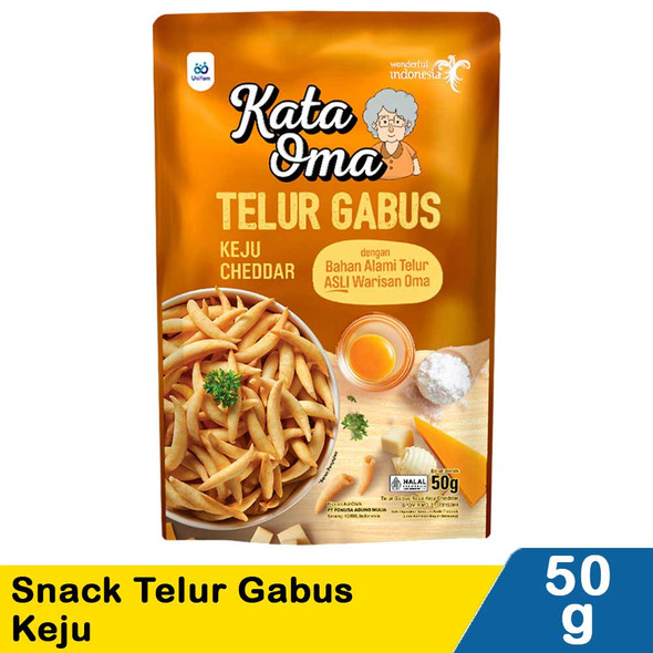 Kata Oma Snack Telur Gabus Rasa Keju, 50gr