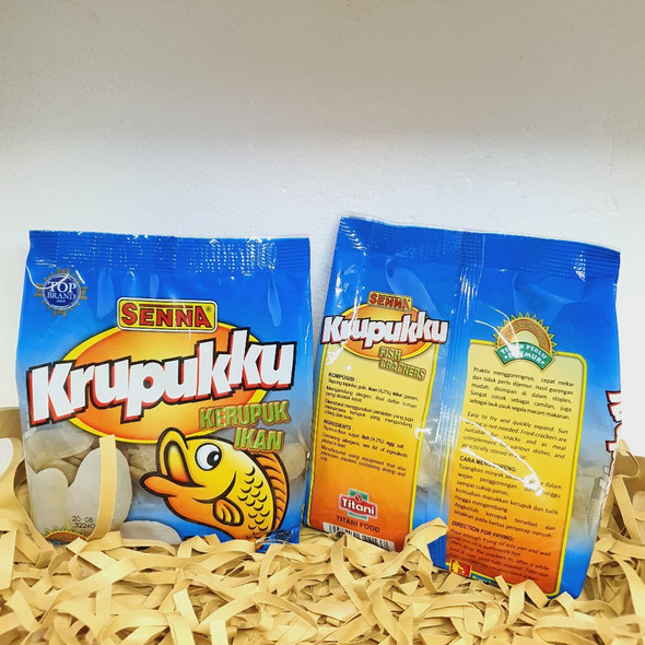 Senna Krupukku Kerupuk Ikan (Fish Crackers), 500gr Senna Krupukku Kerupuk Ikan (Fish Crackers), 500gr