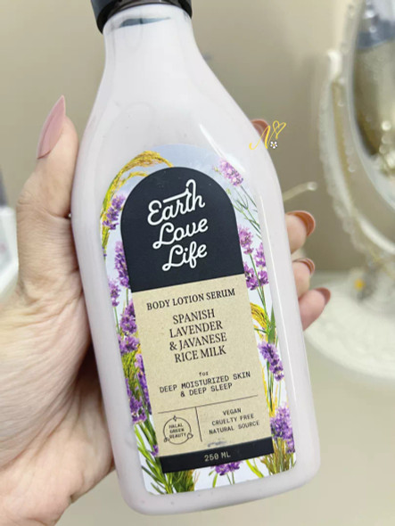Earth Love Life Spanish Lavender & Javanese Rice Milk Body Lotion, 250ml