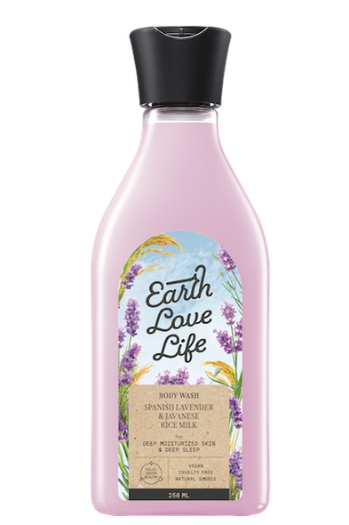 Earth Love Life Spanish Lavender & Javanese Rice Milk Body Lotion, 250ml Earth Love Life Spanish Lavender & Javanese Rice Milk Body Lotion, 250ml